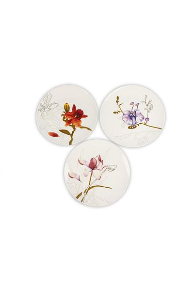ROSSEV Royal Flowers 6-Piece Serving Plate