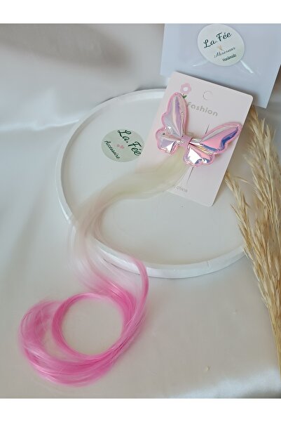 La fee aksesuar Girl Child Buckle Braid False Hair Hairpiece Colorful Shiny H...