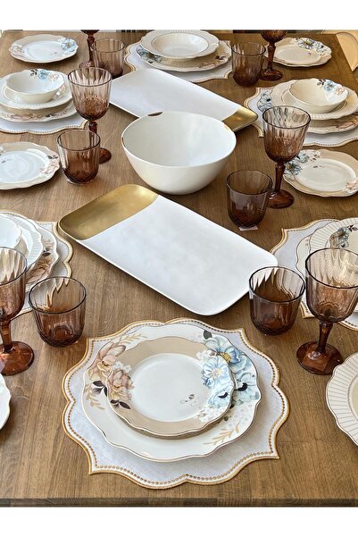 ROSSEV Yemek Takımı Morpho 45 Parça 6 Kişilik
