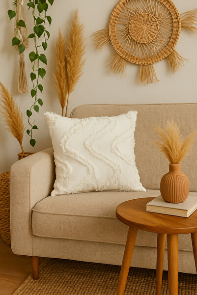 Uğur Home Ev Tekstili غطاء وسادة من الريش والمنقوش - وسادة زخرفية أنيقة ومريح...