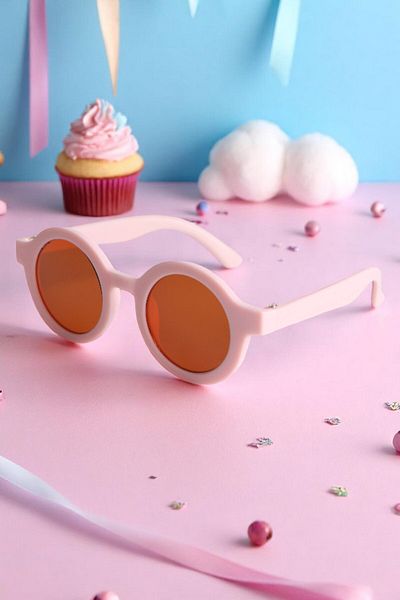 MACERATİ Scandinavian 0-10 Years Old Child Sun Glasses Uv400 Certified Pink Glasses
