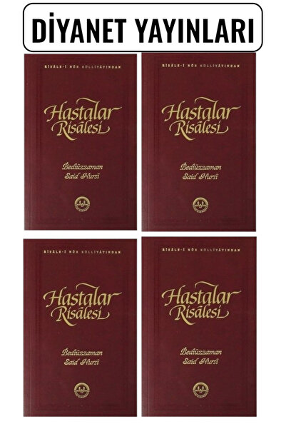 RİSALE Diyanet Yayınları 4 Adet Hastalar Risalesi Risale-i Nur Külliyatı Bedi...