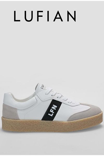 Lufian 112230208   Jonat Sneaker Men's Leather Shoes White