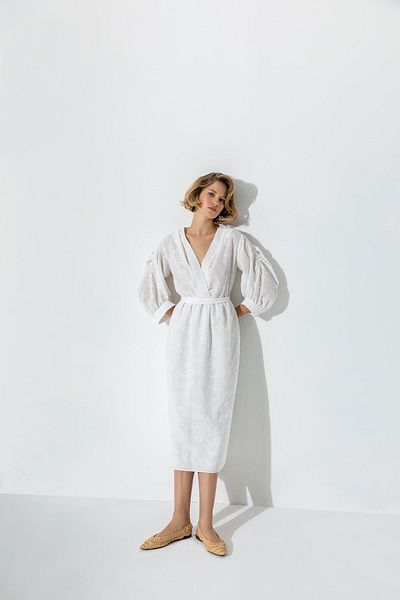 KAMEYA Ecru Color 40264 Model Dress