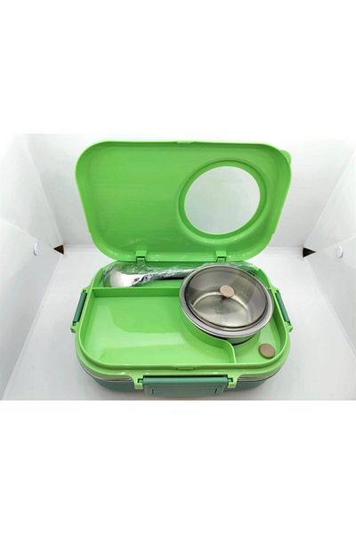 Vagonlife Bl70100 Steel Chamber Lunch Box Nutrition Container Green