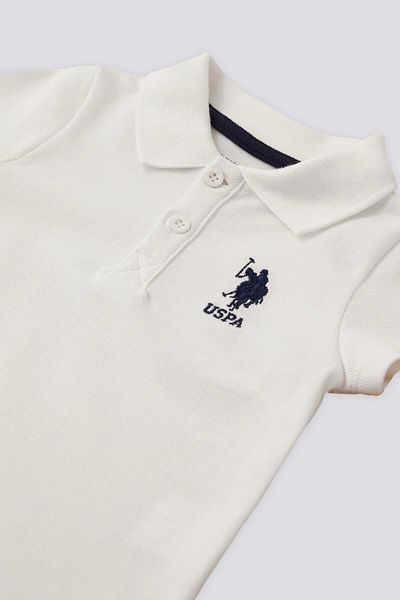 U.S. Polo Assn. Set cu licență pentru guler cremă pentru băieți