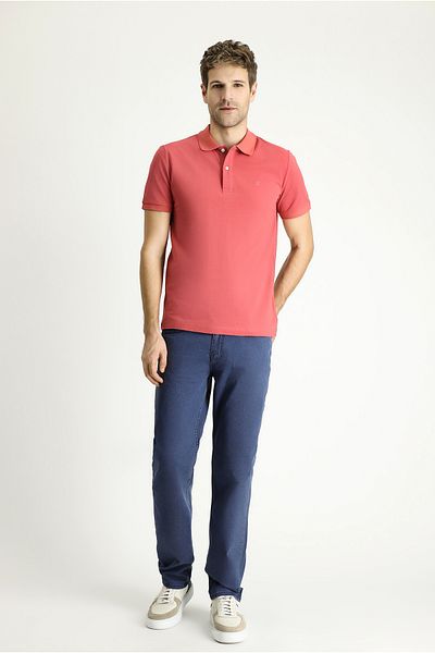 Kiğılı Polo Neck Slim Fit Slim Fit Embroidered Cotton T-Shirt
