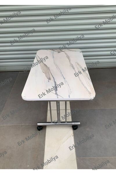 eralya TEKERLEKLİ ORTA SEHPA, ERALYA, Pratik Orta Sehpa, 60x100cm Masa, Çok A...