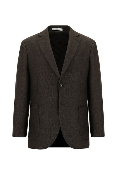 Kiğılı Relax Fit Relaxed Cut Patterned Wool Jacket