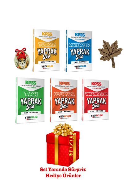 PeraMila Yediiklim Kpss 2026 Ortaöğretim Önlisans Tüm Dersler Yaprak Test Lis...