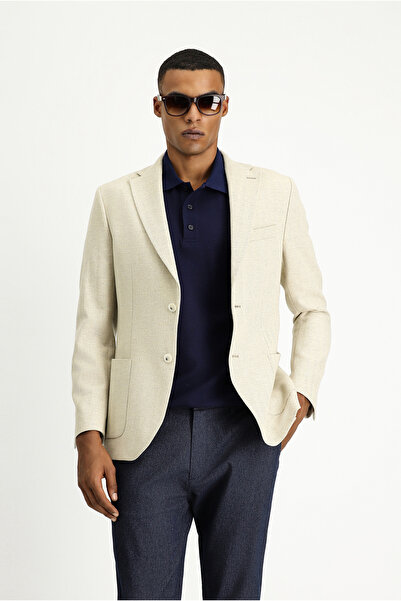 Kiğılı سترة رياضية منقوشة من الصوف بقصة عادية