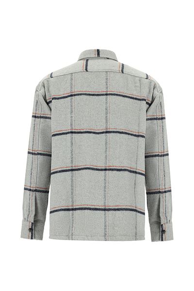 Abdullah Kiğılı Long Sleeve Oversize Cotton Plaid Sports Lumberjack Shirt