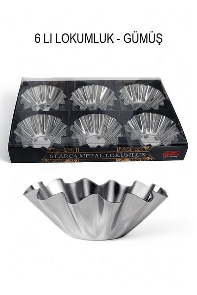 EVSTYLE 6-Pack Papatya Lokumluk - Silver
