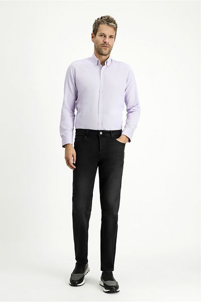 Kiğılı Long Sleeve Slim Fit Button-Down Collar Oxford Cotton Easy-Iron Shirt