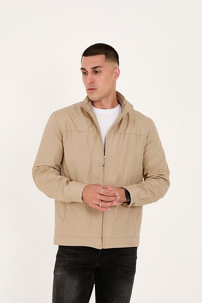 LEBS Men's Stand Collar Summer Coat