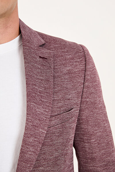 LEBS Likralı Örme Kumaş Slim Fit Erkek ceket