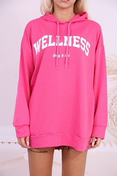 Aslında Look Pulover cu glugă imprimat Wellness
