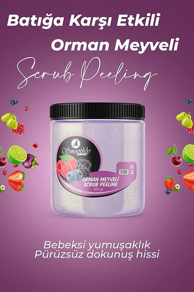Smoothly Forest Fruit Anti-Ingrown Hair and Moisture Bomb Body Peeling 800 g