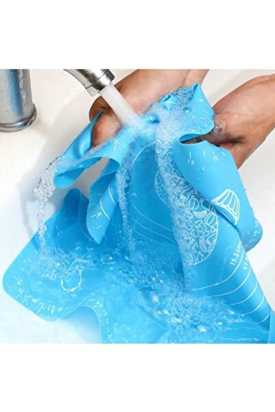 sunsetavm Çok Amaçlı Kaydırmaz Silikon Hamur Açma Matı 50 X 40 Cm-renkli