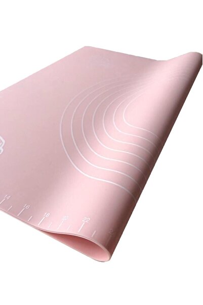 sunsetavm Çok Amaçlı Kaydırmaz Silikon Hamur Açma Matı 50 X 40 Cm-renkli