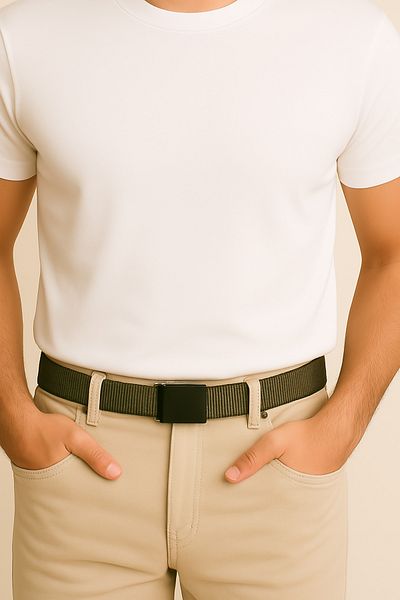 Çantacım Men's Belt Anti Allergic Plastic Buckle Tactical