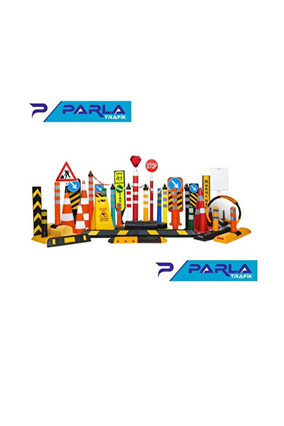 MFK Plastik Trafik Delinatör 75 Cm Plastik Kırmızı Otopark / Yol Duba Ucuz Koni 75 Cm (505*355*805)