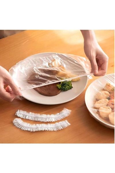 shop Elastic Pot and Plate Cap 100 Pieces (22cm)