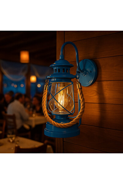 Tel Lighting Halatlı Aplik Aydınlatma Siyah,