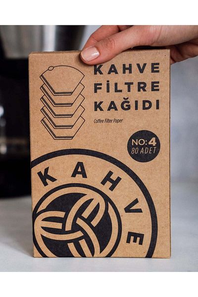 Kahve Dünyası Coffee Color Filter Paper - No:4 Pack of 80