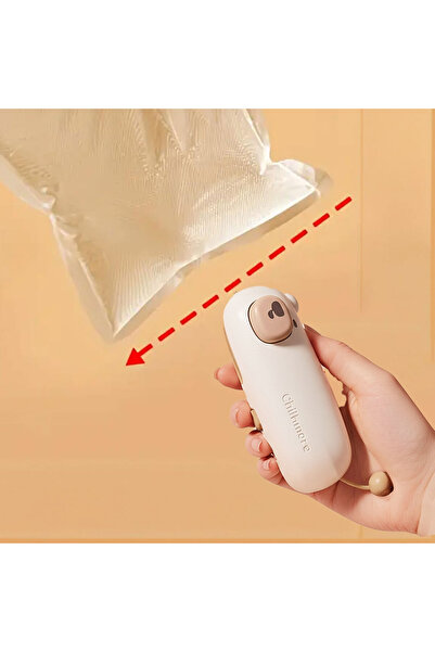 Generic USB Şarjlı Poşet Mühürleyici | Taşınabilir Atıştırmalık Poşet Kapatıcı |  Manyetik Ev Kullanımı İçin