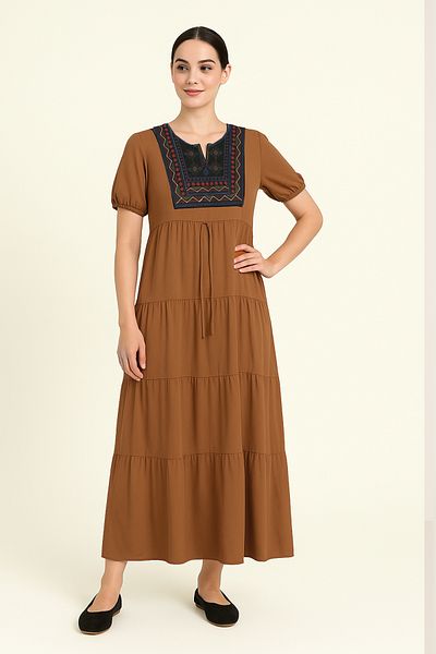 Lilo Co Folkcharm Tiered Dress