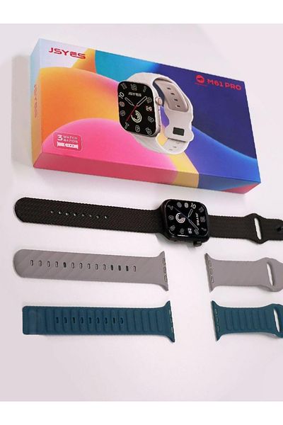 MACON SYES M61 Pro Smartwatch with Bluetooth Calling, Fitness Tracking, and Large Display
