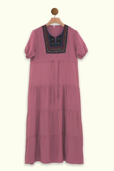 Lilo Co Folkcharm Tiered Dress