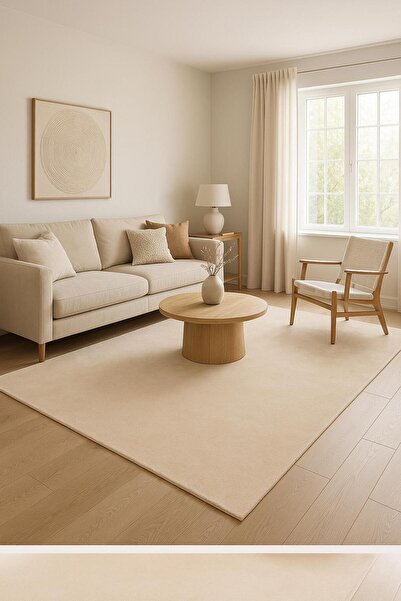 AKSU Peluş Halı Yolluk Post Oturma Odası Salon Çocuk Yatak Odası Hol Kaymaz Taban Yıkanabilir Dekoratif