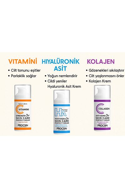 PROCSIN Hyaluronic Vitamin C Collagen Face Cream