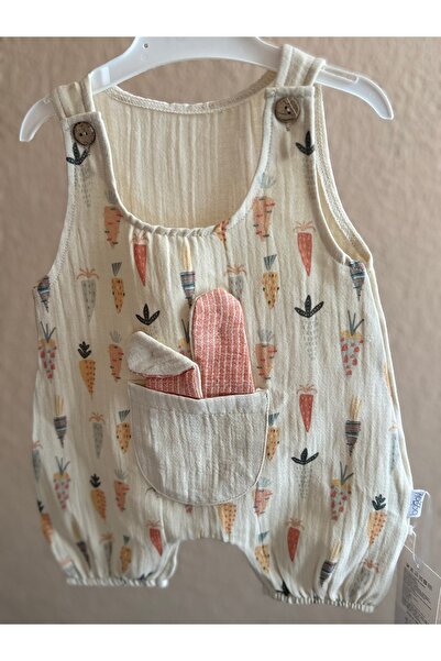 Bobby Baby Havuç Desenli Bebek Tulum | 3-6, 6-9, 12-18 Ay | Pamuklu ve Rahat ...