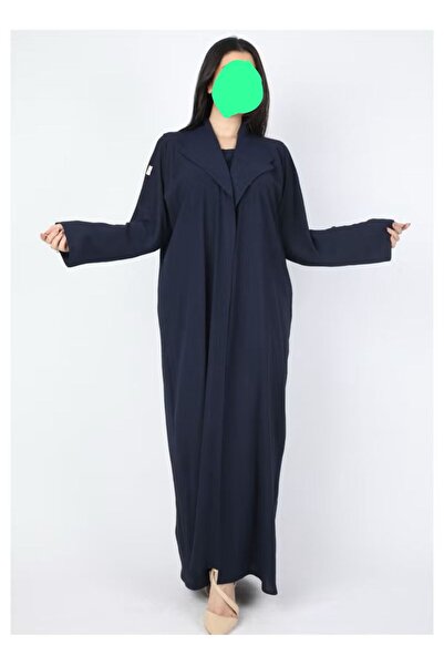 Generic Full Joy three-piece abaya set made of black crepe fabric