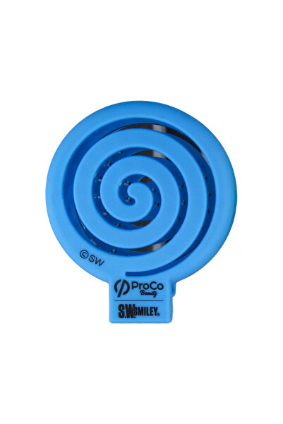 PROCO Beauty Makaron X Sw. Smiley-Three-Dimensional 3D Flexible Mirrored Bag Size Hair Brush-Compact Detangler