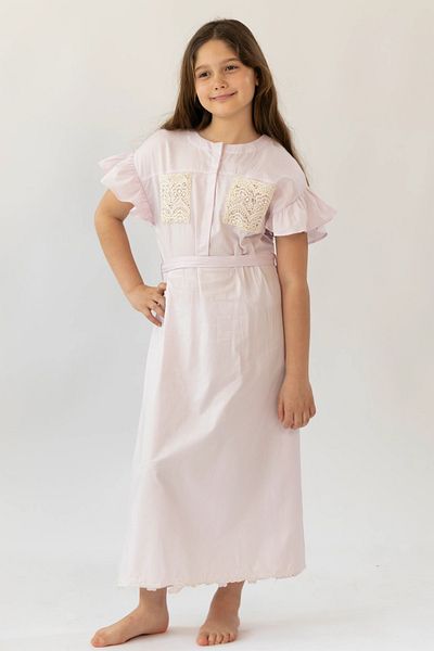 Ein Ghein kids wear Girls' dress "Ya Na'em Al Oud" with lace