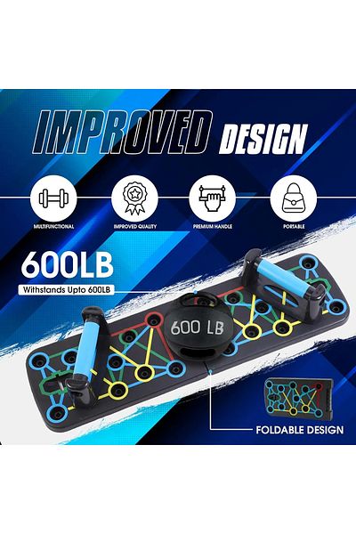 F.A.M.S Push Up Board 9 in 1 Home Workout System