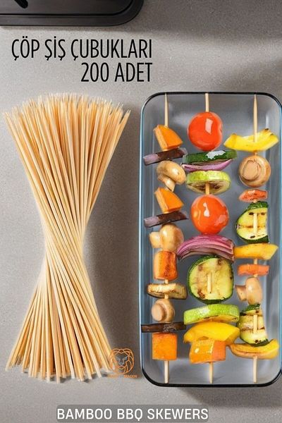Transformacion Garbage Skewers Catering Sticks Bamb 200 Pieces 720437