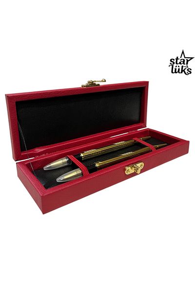 StarLüks Luxury Quality Leather Pen Holder Box Gift for Special Occasions (21X7X3 cm)