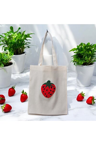 GIHANDMADE Handmade Vibrant Colored Fruit Themed Fabric Shoulder Bag with Str...