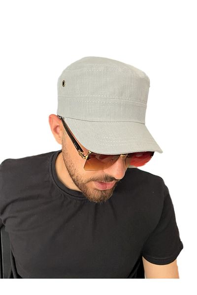 ZERAMİNE Linen Castro Hat