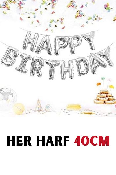 Baloncu Dede Foil Happy Birthday Balloon Special Day Birthday Lover and Wife Celebrations