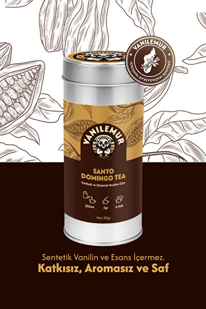 Vanilemur Rooibos Vanilyalı Çikolatalı Çay – SANTO DOMINGO | Gerçek Madagaskar Vanilyasıyla