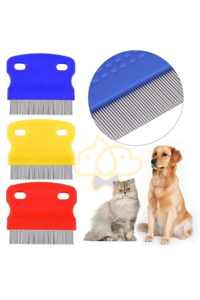 PapyonPet Kedi Köpek Dış Parazit Için Bit Ve Pire Tarağı