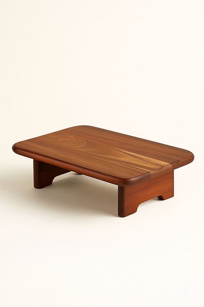Mirilliahome Ορθογώνιο Ποδαράκι Acacia Presentation Stand – 34x25 cm Φυσικό Ξύλινο Σερβιρίσματος και Διακοσμητικό Στάντ