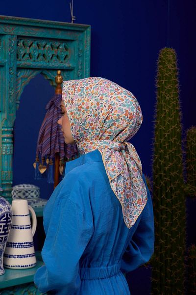 İpekhan Marrakech Συλλεκτική Κρέμα Πλακιδίων Μαλακό Κασκόλ 1193-10