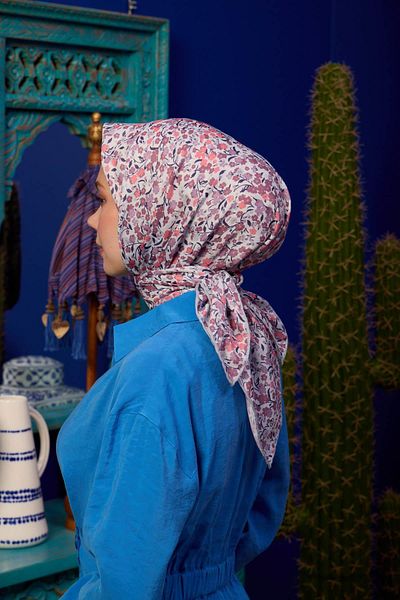İpekhan Συλλεκτικό Μαλακό Κασκόλ Marrakech Γαρύφαλλο Υπόλευκο 1193-22